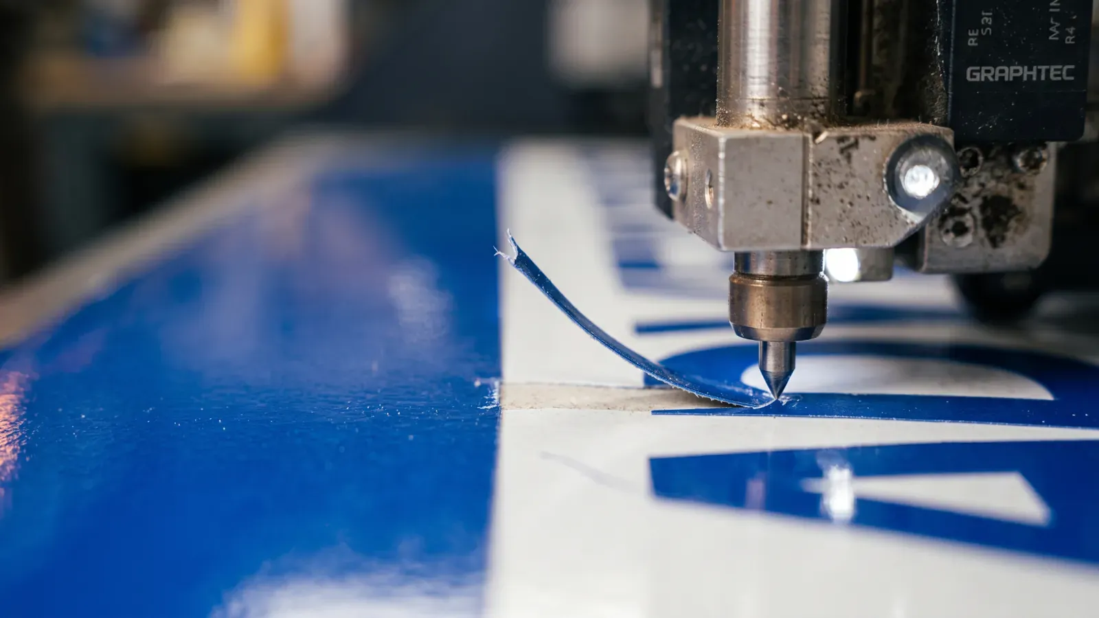 Nahaufnahme Schneideplotter